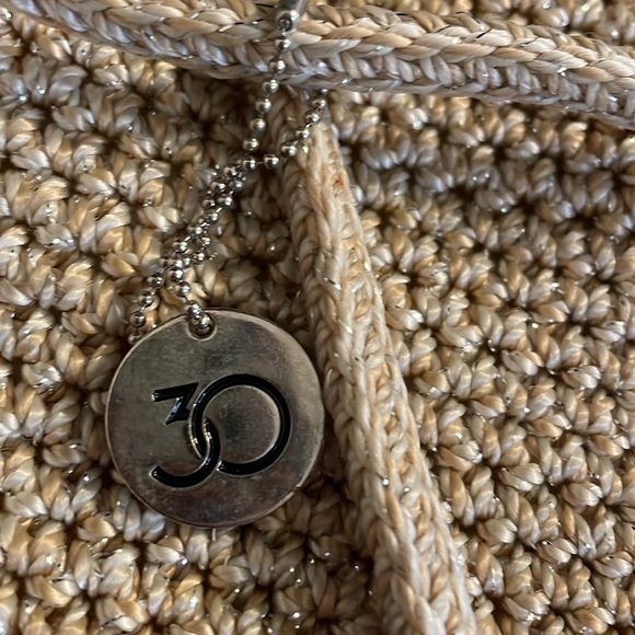 The Sak womens purse crossbody bag knit tan with metalic neutral lightweight - Picture 9 of 10